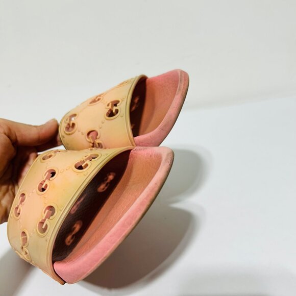 Gucci Womens Sz 36 Pink Slide Sandals - Picture 6 of 10